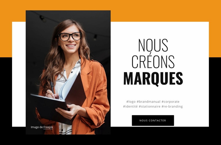 Expériences digitales pour les marques Modèles de constructeur de sites Web