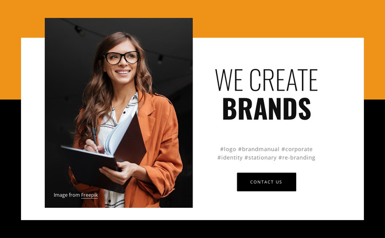 Digital experiences for brands HTML Template