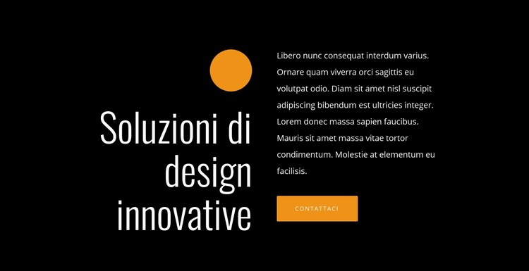 Soluzioni di design innovative Modelli di Website Builder