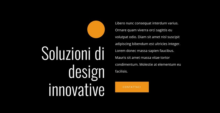 Soluzioni di design innovative Pagina di destinazione