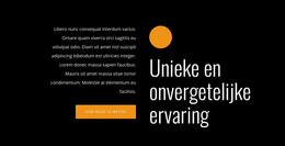 HTML-Site Voor Unieke En Onvergetelijke Ervaring