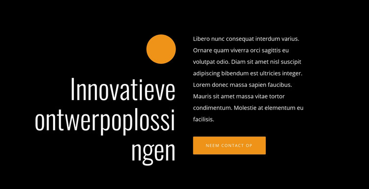 Innovatieve ontwerpoplossingen HTML-sjabloon