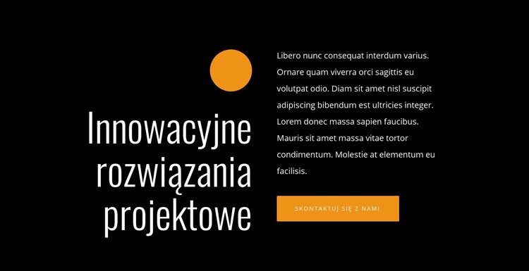 Innowacyjne rozwiązania projektowe Projekt strony internetowej