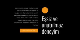 Eşsiz Ve Unutulmaz Deneyim CSS Şablonu