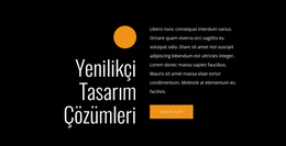 Yenilikçi Tasarım Çözümleri - WordPress Teması