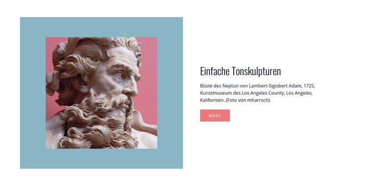 Einfache Tonskulpturen CSS-Vorlage