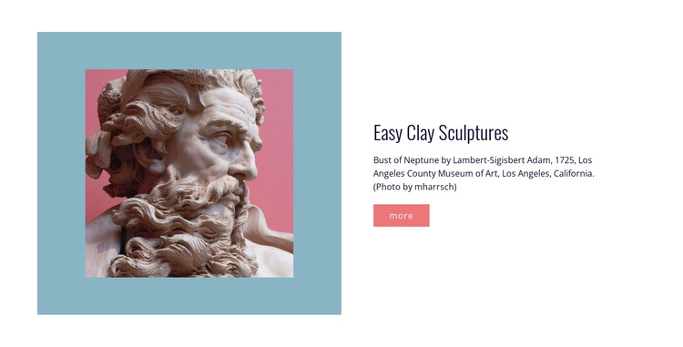 Easy clay sculptures HTML5 Template