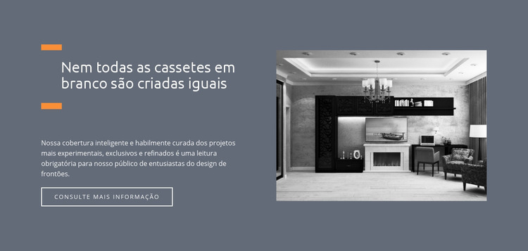 Minimalismo na cozinha Template Joomla