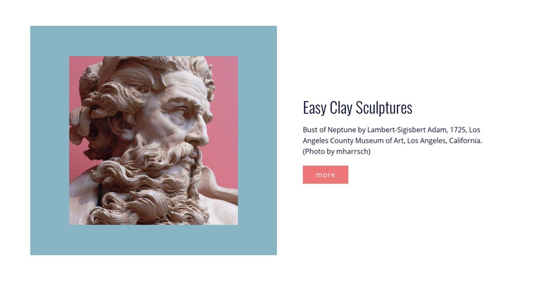 Easy clay sculptures Wix Template Alternative