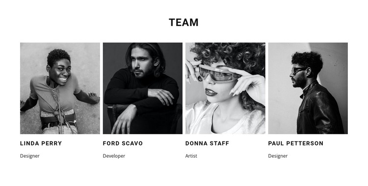 A team of our best workers CSS Template