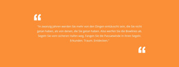 Zitat Mit Orange Hintergrund – Ultimatives WordPress-Theme