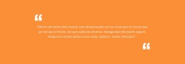 Cita Con Fondo Naranja Diseño De Sitios Web