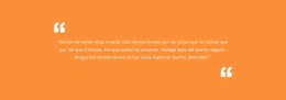Cita Con Fondo Naranja Plantilla Html Básica Con CSS