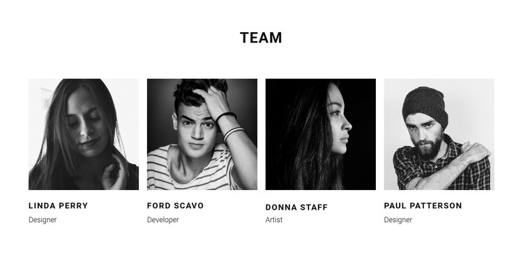 A team of our best workers Homepage Design