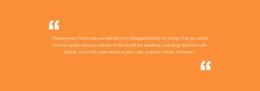 Quote With Orange Background - Html Code Online