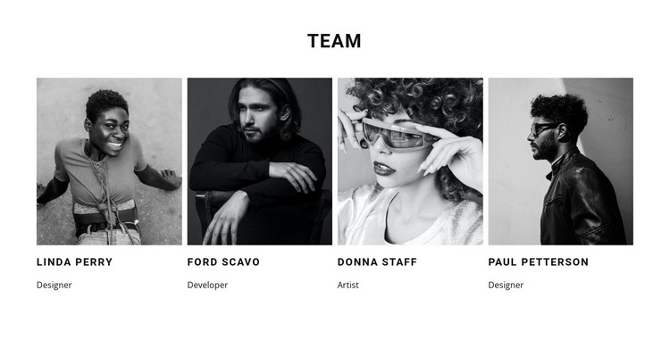 A team of our best workers HTML Template