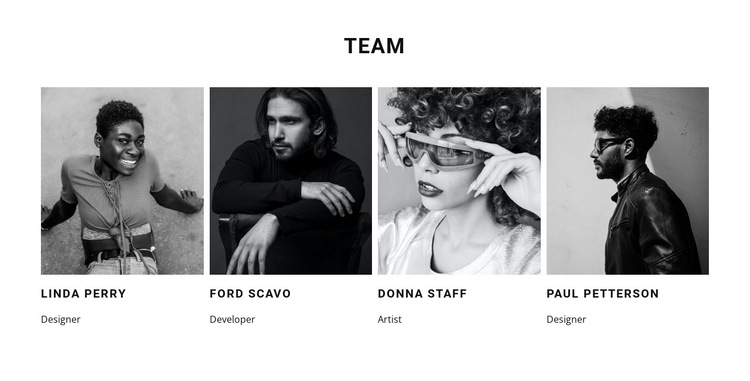 A team of our best workers HTML5 Template