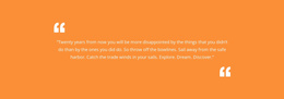 Quote With Orange Background Joomla Template 2024