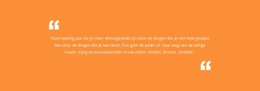 Citaat Met Oranje Achtergrond Sjabloon