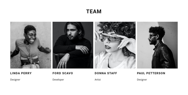 A team of our best workers One Page Template