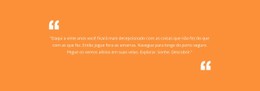 Citação Com Fundo Laranja Modelo Html Básico Com CSS