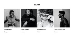 A Team Of Our Best Workers - Personal Website Template