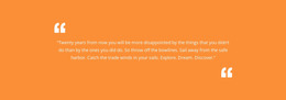 Quote With Orange Background - Ultimate WordPress Theme