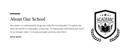 About Our School Simple Website Templates Free Download