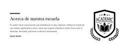 Acerca De Nuestra Escuela - Plantilla HTML5