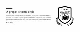 À Propos De Notre École - Créateur De Sites Web Pour N'Importe Quel Appareil