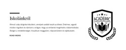 Iskolánkról – Reszponzív Webhelysablonok