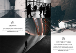 Über Uns Dienstleistungen – Fertiges Website-Design