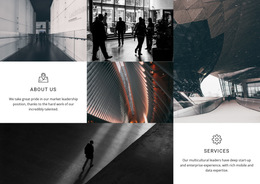 About Us Services - Custom HTML5 Template