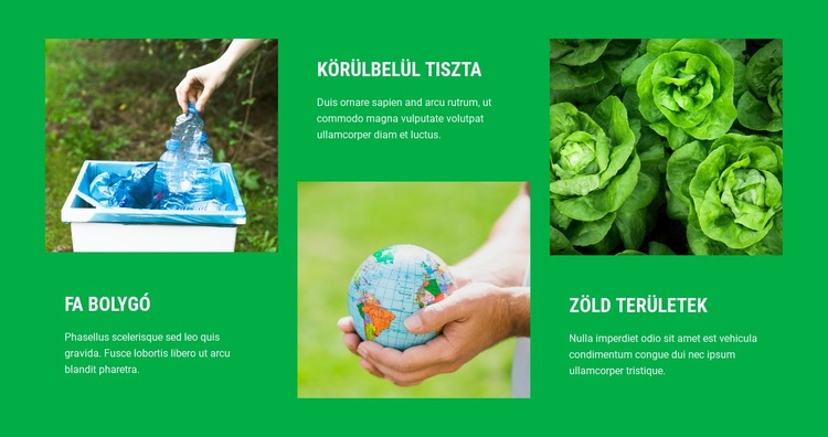 Természetbiológiai fogalmak Weboldal tervezés