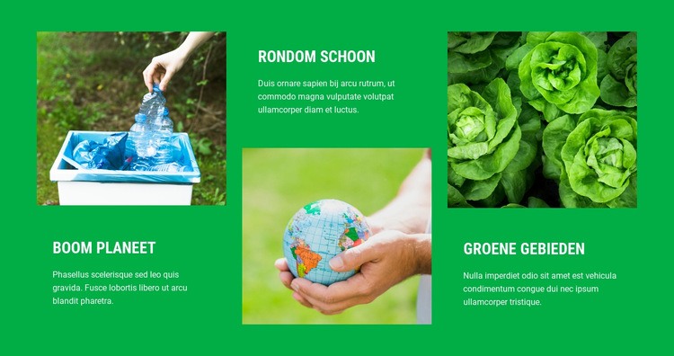 Natuurbiologie concepten HTML5-sjabloon