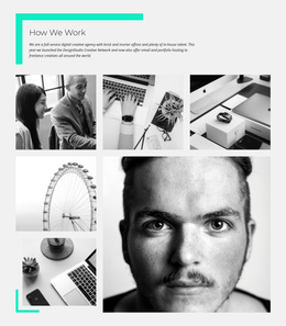 How Wo Work - One Page Design