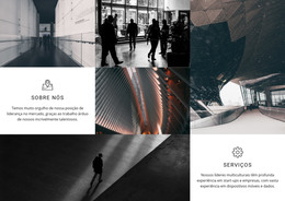 Sobre Nós Serviços - Modelo HTML5