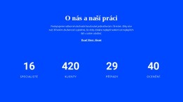 Counter O Nás – Šablona HTML5