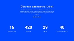 Zähler Über Uns CSS-Vorlage
