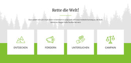 HTML-Website Für Rette Die Welt