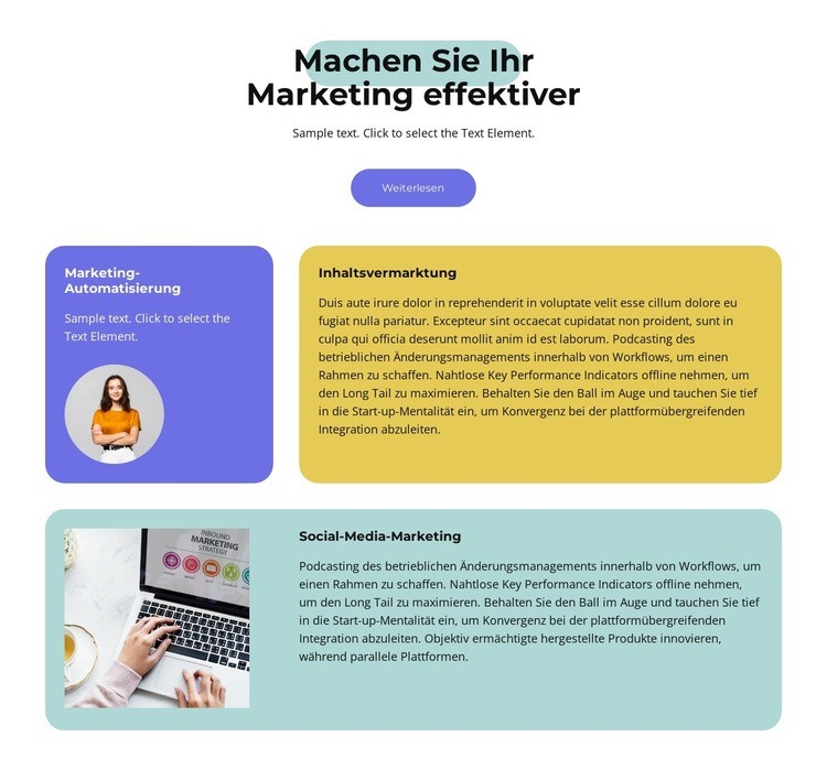 Leads aus der Suche Website Builder-Vorlagen