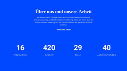 Zähler Über Uns - Persönliche Website-Vorlagen