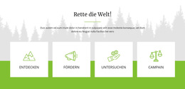 Rette Die Welt – Webseiten-Vorlage