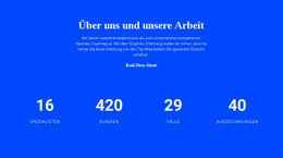 Atemberaubende Landingpage Für Zähler Über Uns