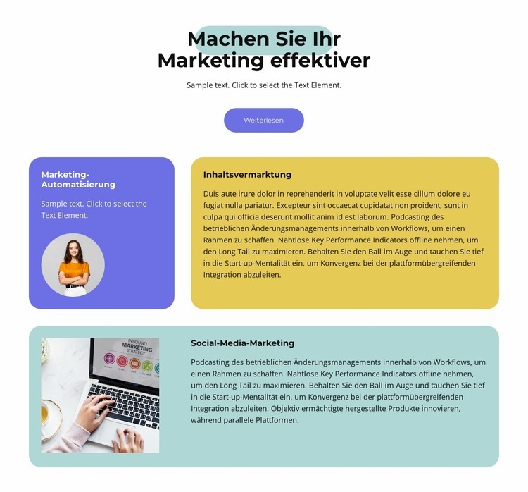 Leads aus der Suche Landing Page