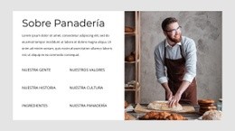 Creador De Sitios Web Premium Para Acerca De Nuestra Panadería