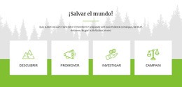 Salvar El Mundo: Maqueta De Sitio Web Fácil De Usar