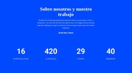 Contador Acerca De Nosotros Plantilla CSS