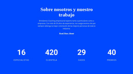 Contador Acerca De Nosotros - Plantilla HTML5
