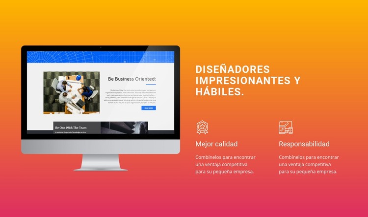 Diseñadores impresionantes y hábiles Plantilla HTML5